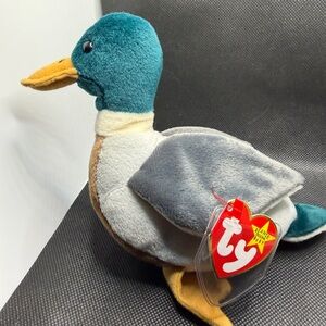 Ty Beanie Baby Jake Mallard Duck 1997 Vintage w/ Tag Plush Bird